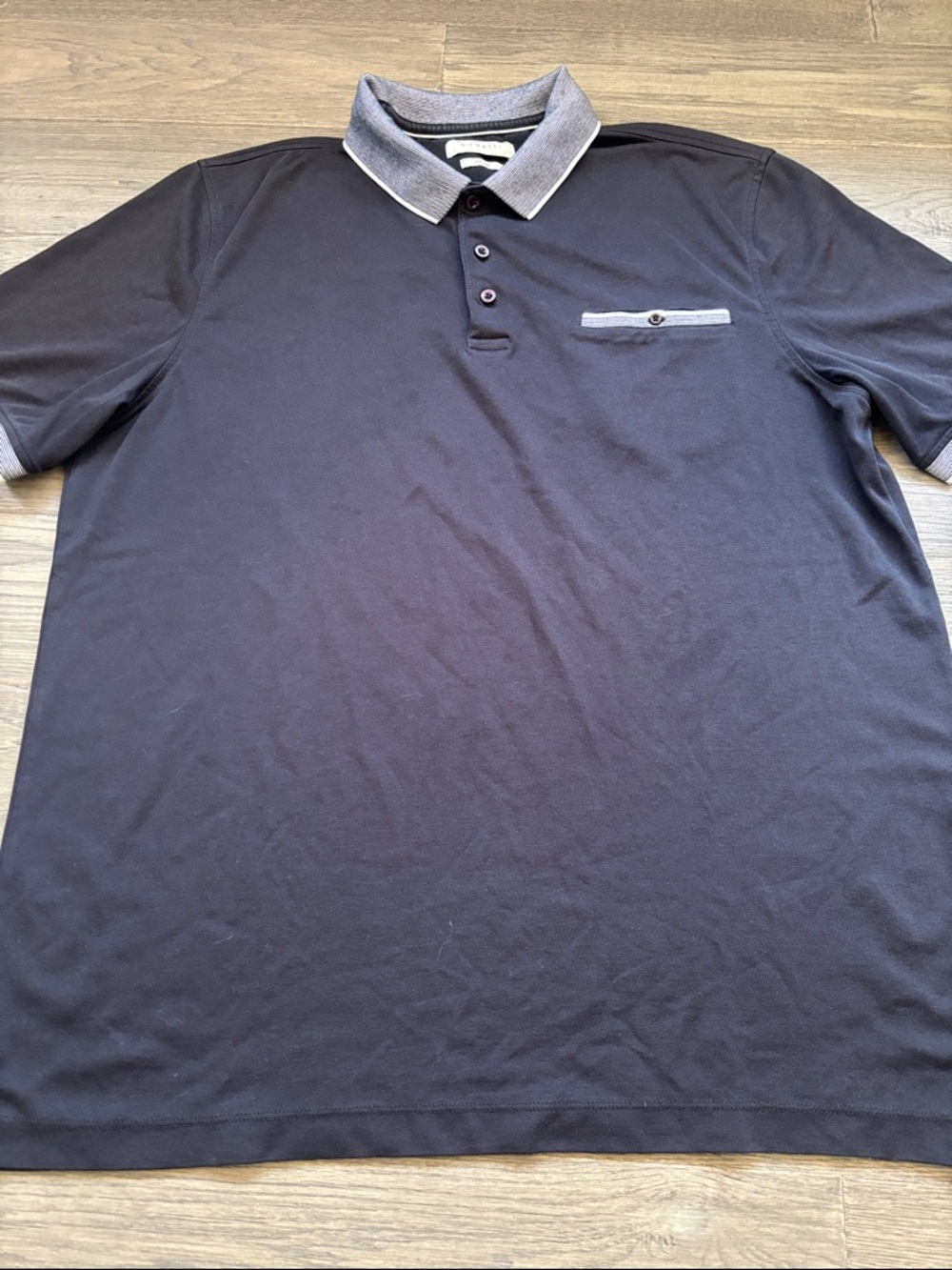 Bugatti | Black Polo with Contrast Gray Trim Non Iron XXL - Picture 3 of 12